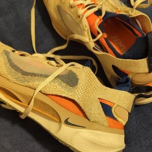 Nike Orange Tan Sneakers with Breathable Mesh and Chunky Sole